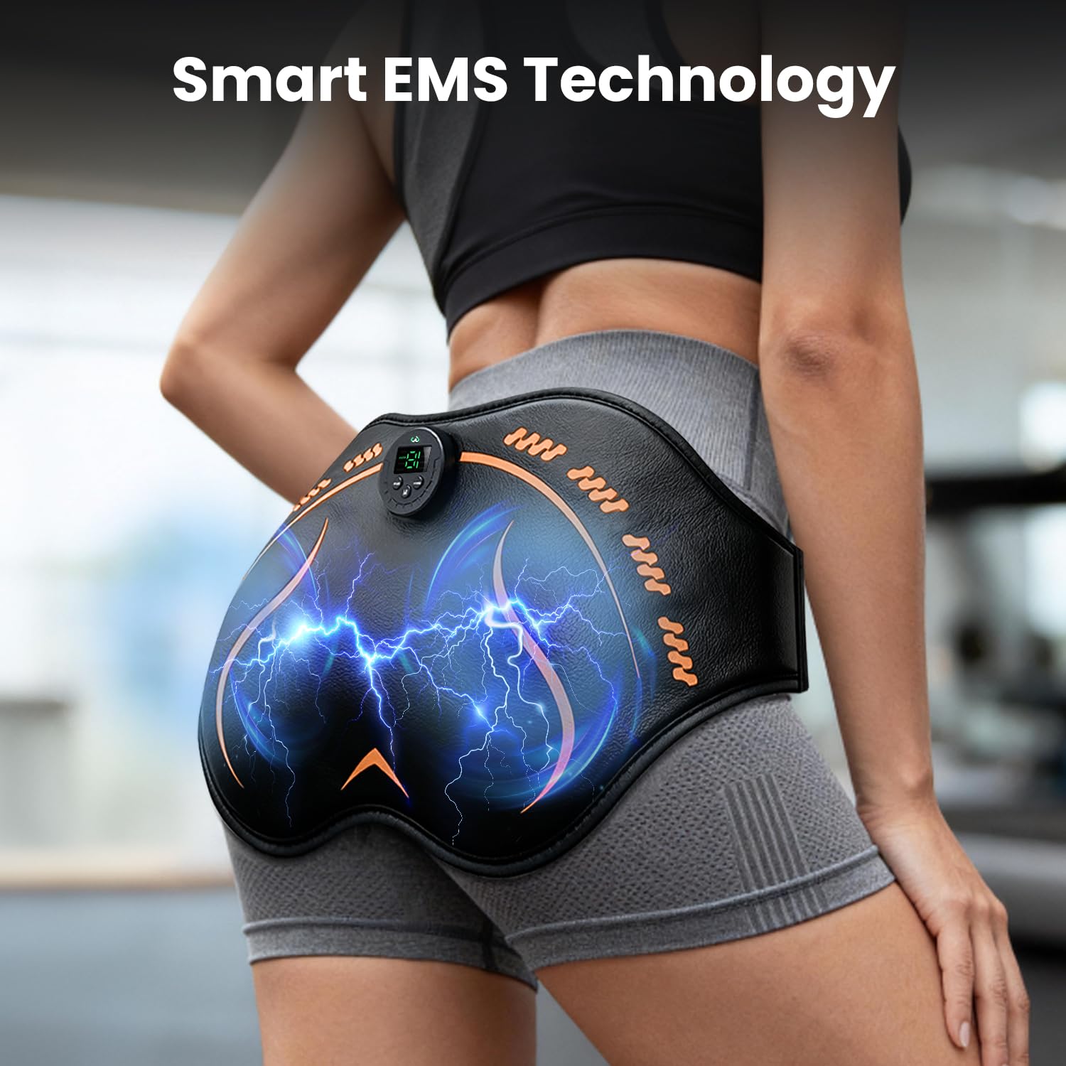 Hip Trainer Glute Abs Stimulator Belt, Butt Lifting Machine & Muscle Toner, Muscle Stimulator for Lifting HIPS, Home Workout Equipment for Women