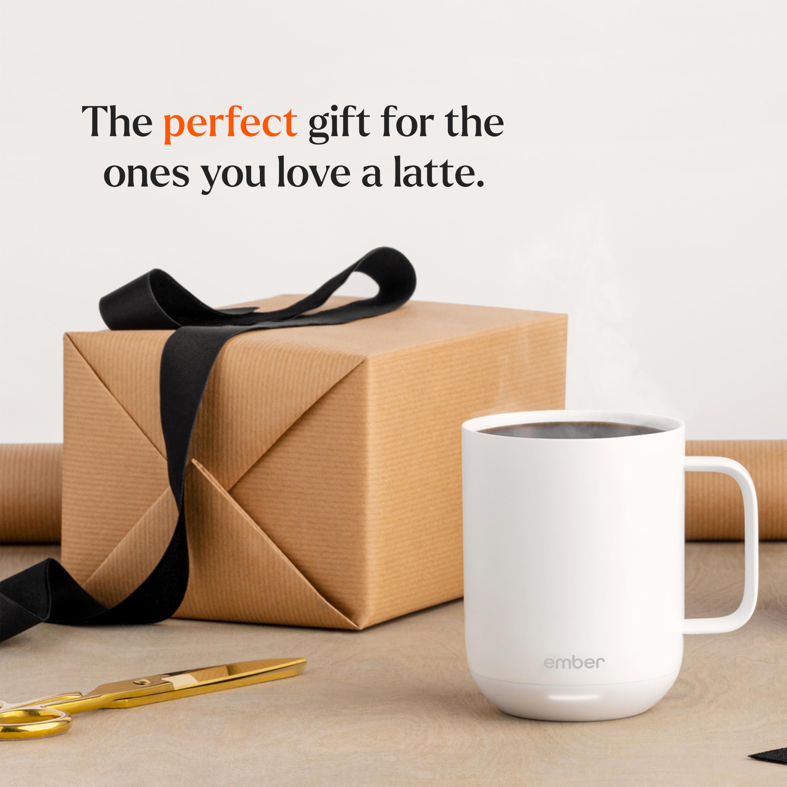 Ember Temperature Control Smart Mug 2, 10 Oz, App-Controlled Heated Coffee Mug with 80 Min Battery Life and Improved Design, White