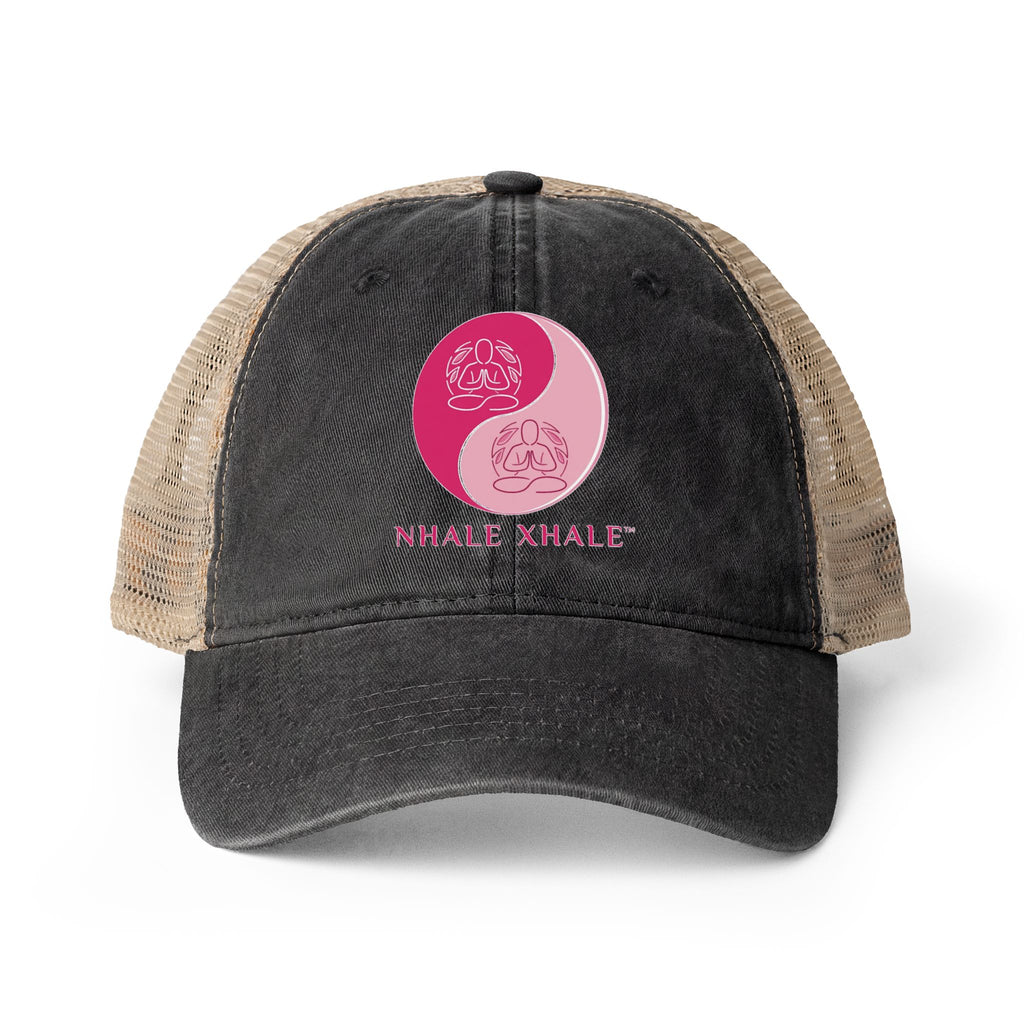 NhaleXhale Women's Washed Mesh-Back Cap