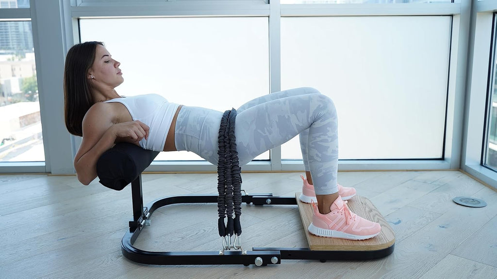 Hip Thrust Machine for High Resistance Glute Training - Home Gym Workout - Comes with 45, 90, and 135 Lbs of Resistance