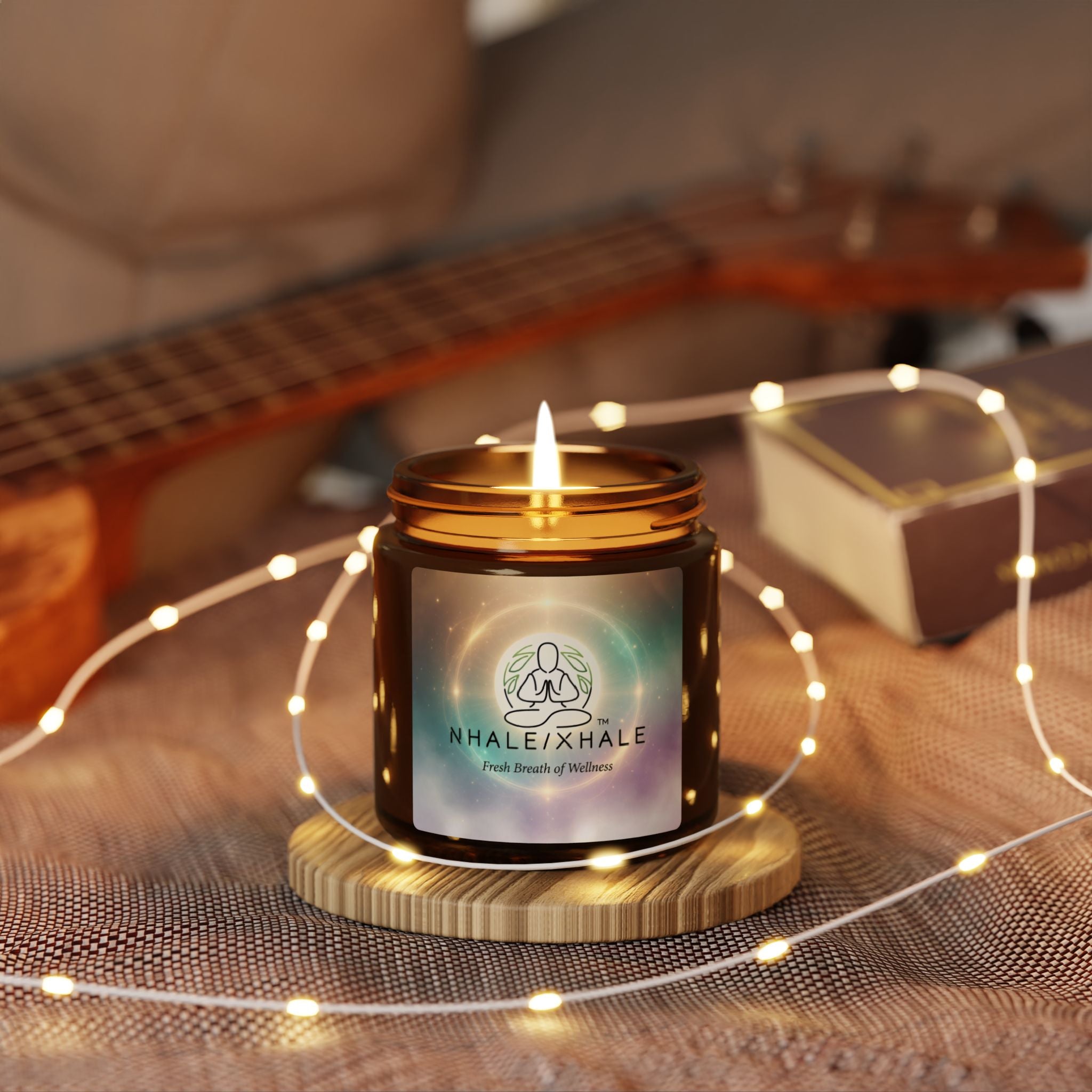 NhaleXhale Amber Jar Aromatherapy Candle