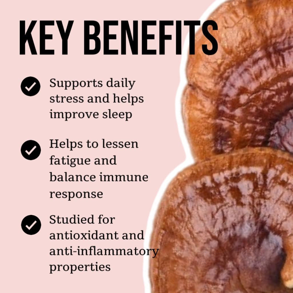 Organic Reishi Mushroom Tincture (2 Oz) | 100% Fruiting Body Extracts | Immune Support, Brain Support | Certified Organic, Vegan, Non-Gmo | Adaptogenic, Nootropic | Made in USA
