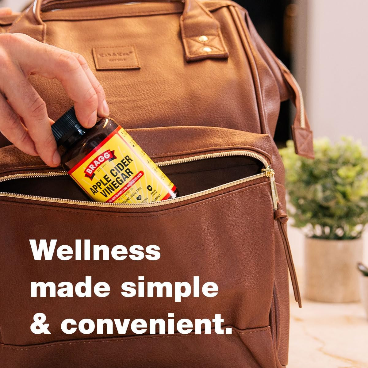 Organic Apple Cider Vinegar Capsules with Vitamin D and Zinc - 90 Count - Supports Immune System