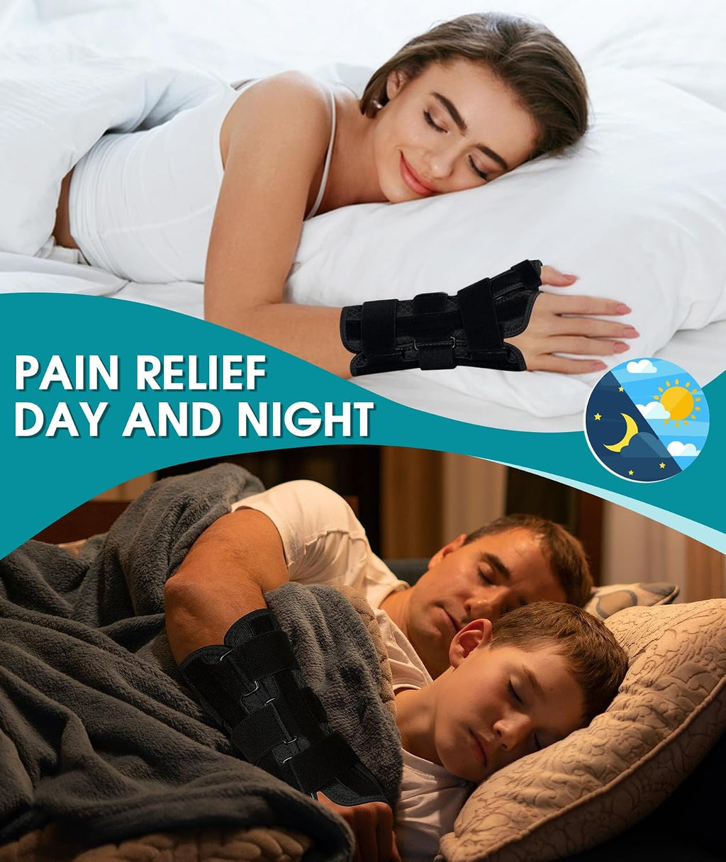Carpal Tunnel Wrist Brace Night Support, Thumb Brace for Men Women