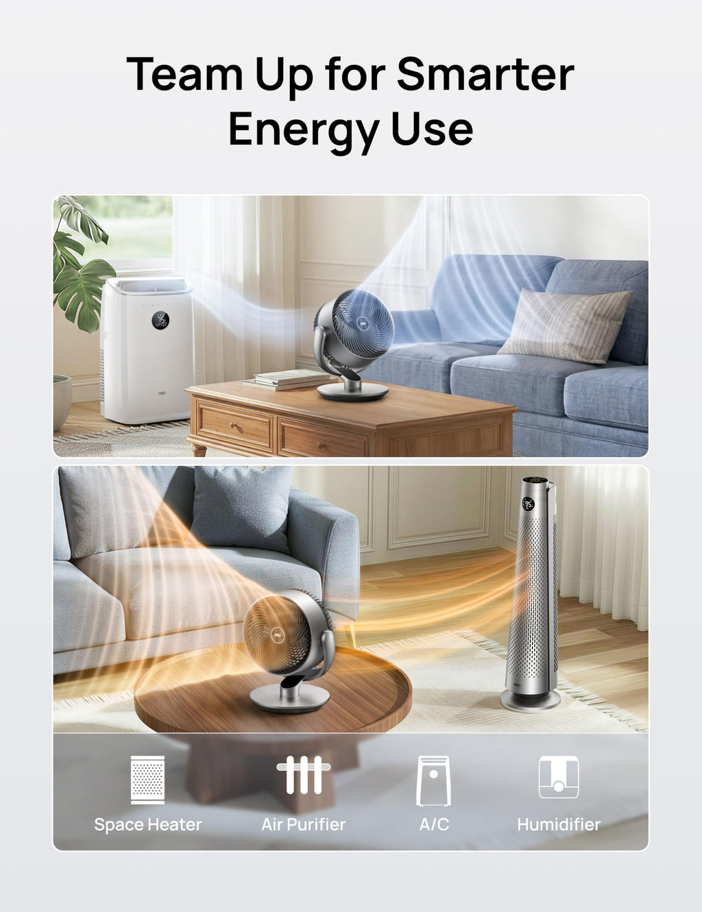 Dreo 16 Inch 25dB Quiet Smart Fans for Bedroom, DC Room Fan with Remote, 120°+120° Oscillating Fan, 6 Modes, 9 Speeds, 12H Timer,Works Alexa/Google/WiFi/Voice Control, Silver, Oversize (DR-HAF004S)
