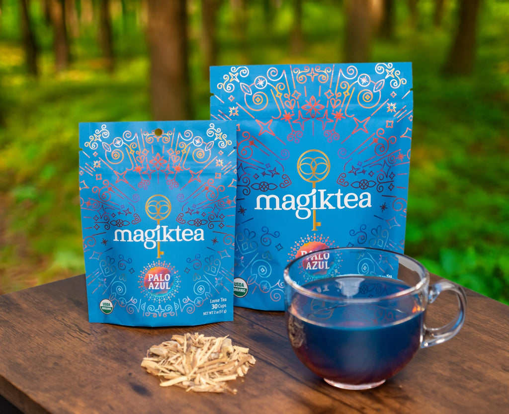 Magiktea Palo Azul, Loose Tea 5 oz (75 cups), USDA Organic, Kidneywood, Caffeine-Free