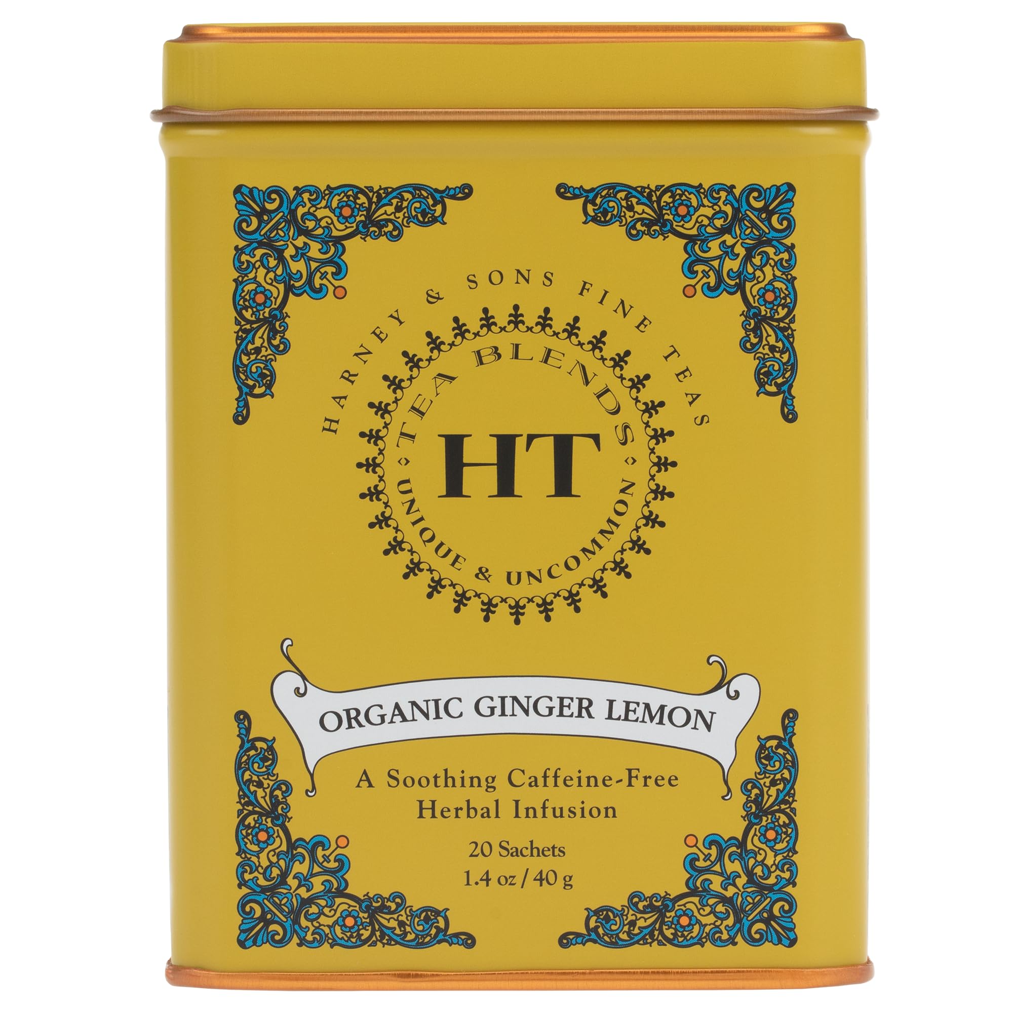 Harney & Sons Organic Ginger Lemon Tea, 20 Count