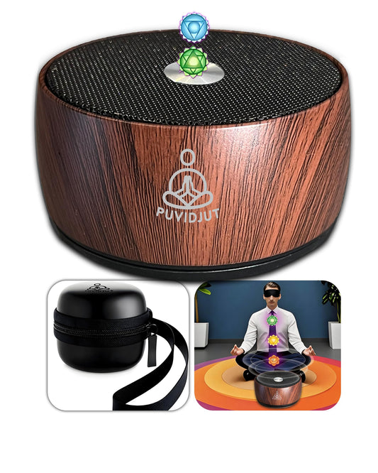 PUVIDJUT Sound Frequency Machine,Meditation Generator Instrument,Tone Device Tools - Solfeggio Frequencies Bath for Yoga, Mindfulness, Vibration System of Chakra Balancing, 5 Tones, 3 Timers
