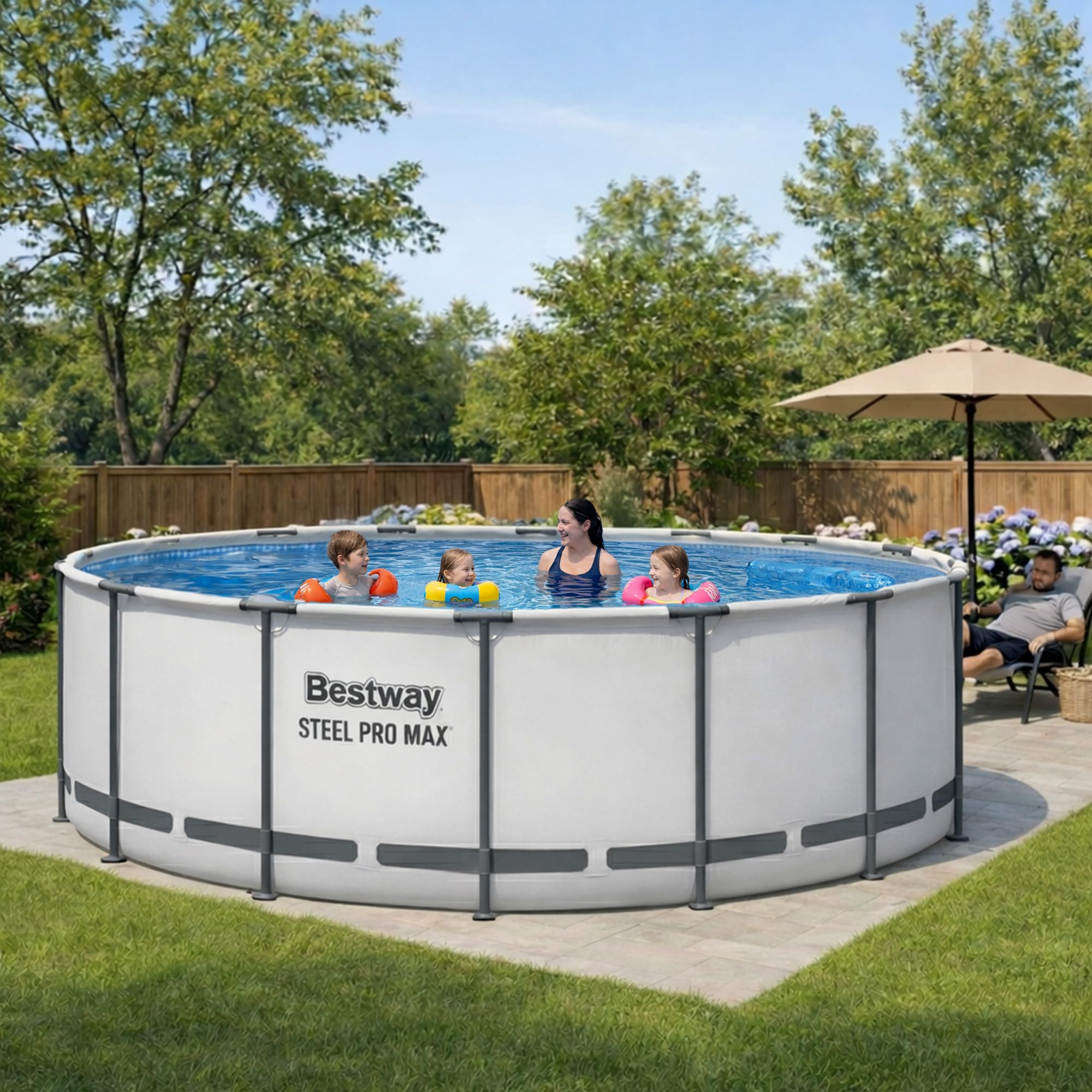 Bestway Steel Pro 9' x 26" Above Ground Pool Round