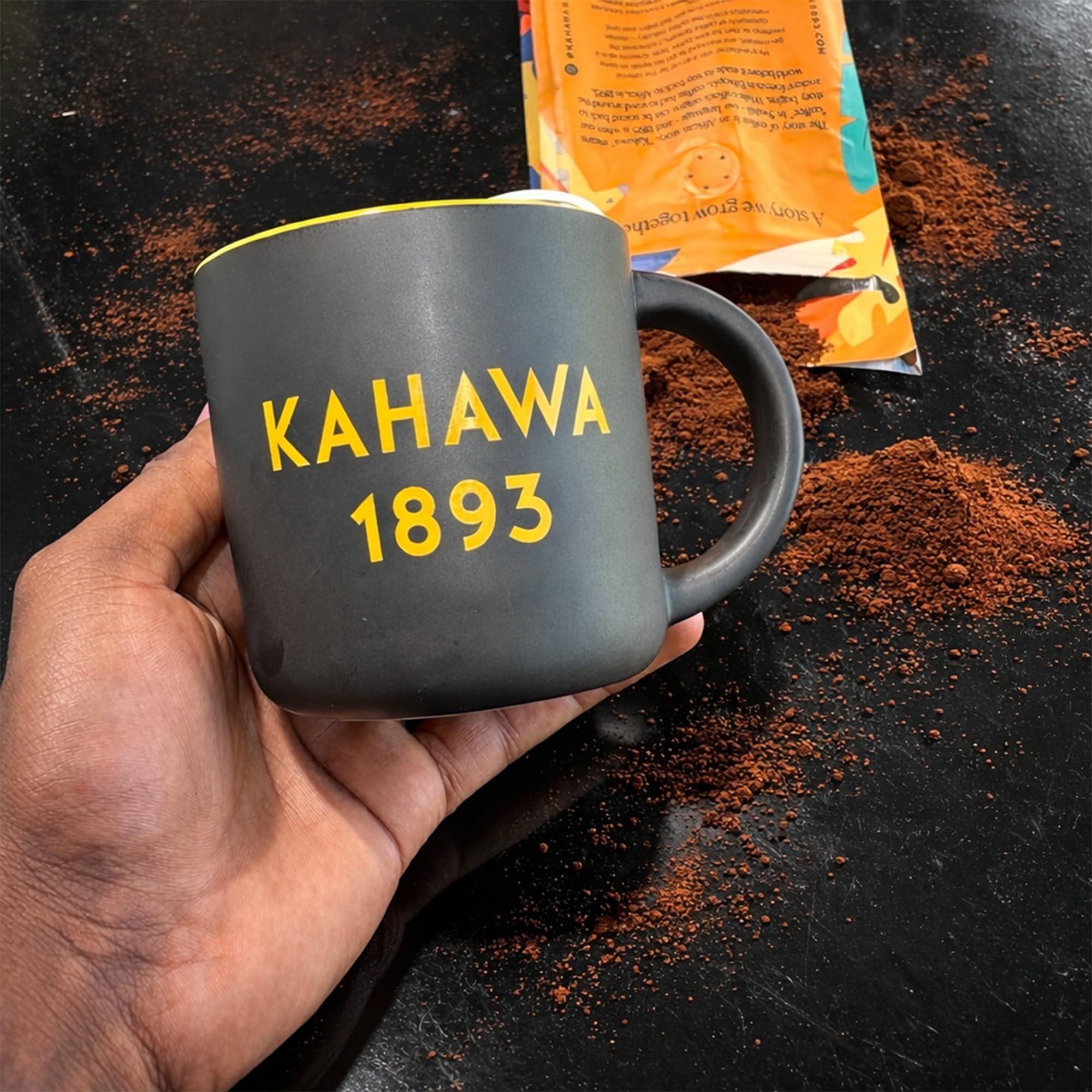 Kahawa 1893 Ground Coffee Medium Roast Kenyan Blend 12 Oz - As Seen on Shark Tank, High Antioxidants, Naturally Sweet, Organically Grown, Ethically & Sustainably Sourced