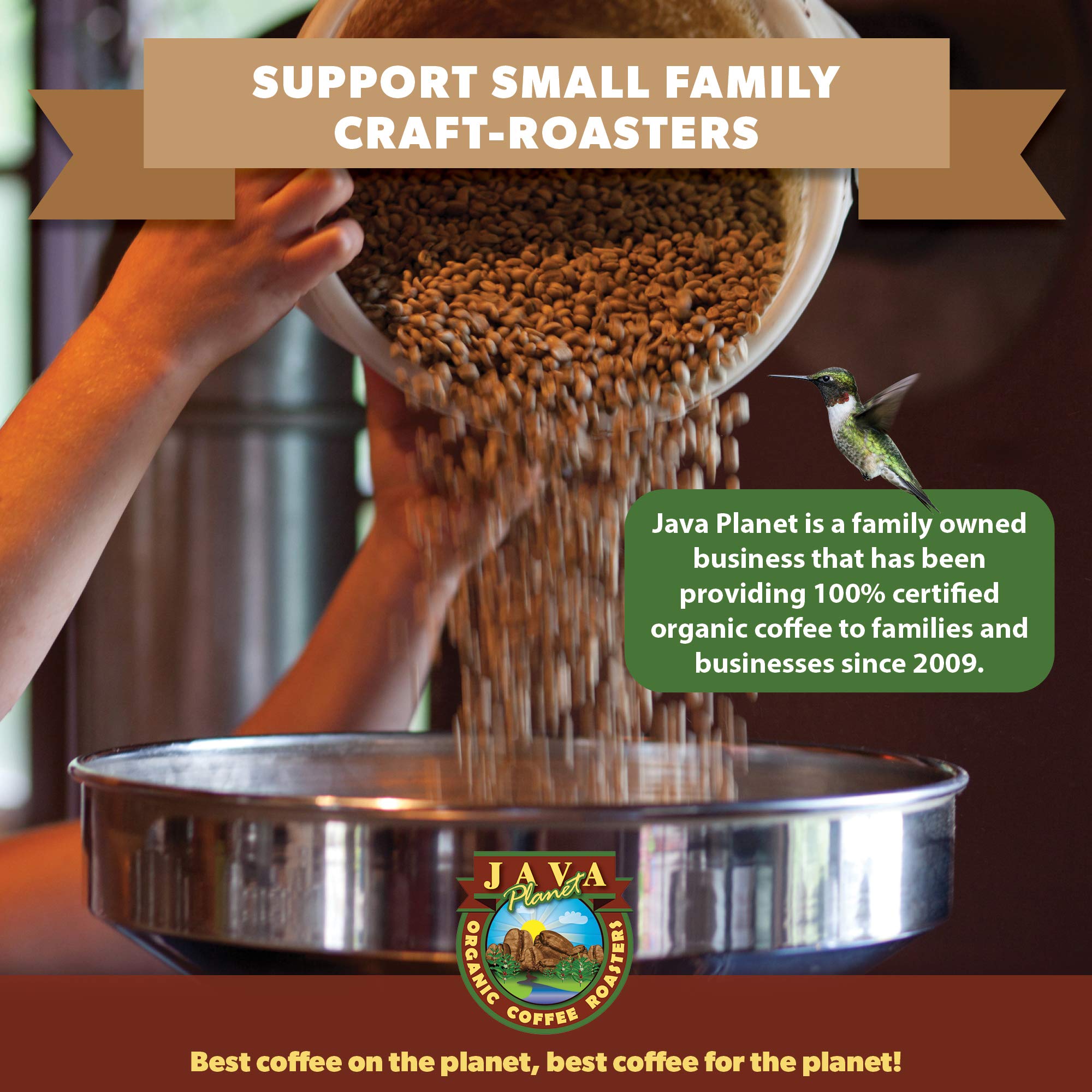 Low Acid Organic Coffee – Whole Bean, Mold-Free & Stomach Friendly by Java Planet, Coconut and Hazelnut, Medium Dark Roast, Arabica Gourmet Coffee Grade A, Smithsonian Bird Friendly, 1LB Bag