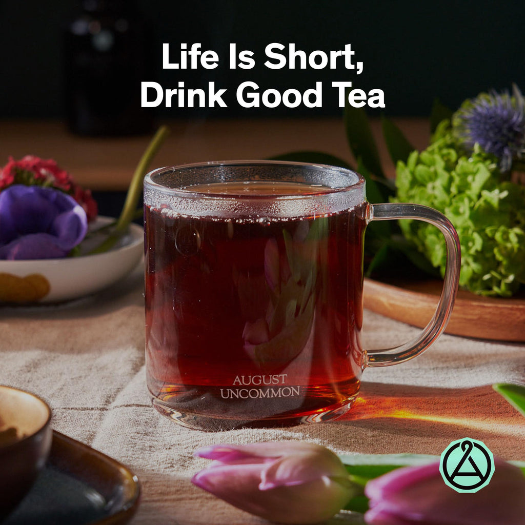 August Uncommon Low Country Bourbon Sugar Black Tea – Vegan, Non-GMO Loose Tea Leaves – Wild Flavor – 1.75oz Resealable Pouch