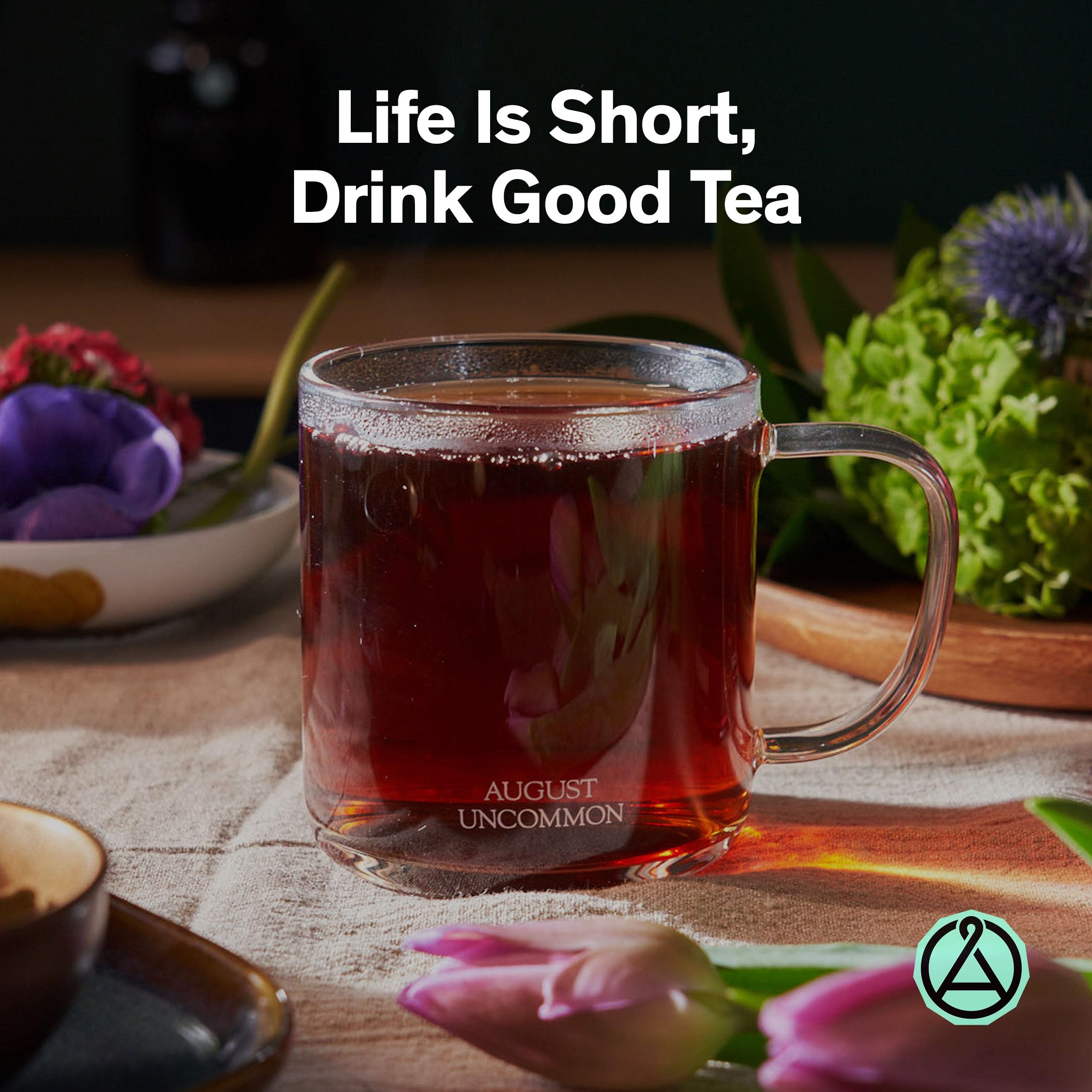August Uncommon Low Country Bourbon Sugar Black Tea – Vegan, Non-GMO Loose Tea Leaves – Wild Flavor – 1.75oz Resealable Pouch