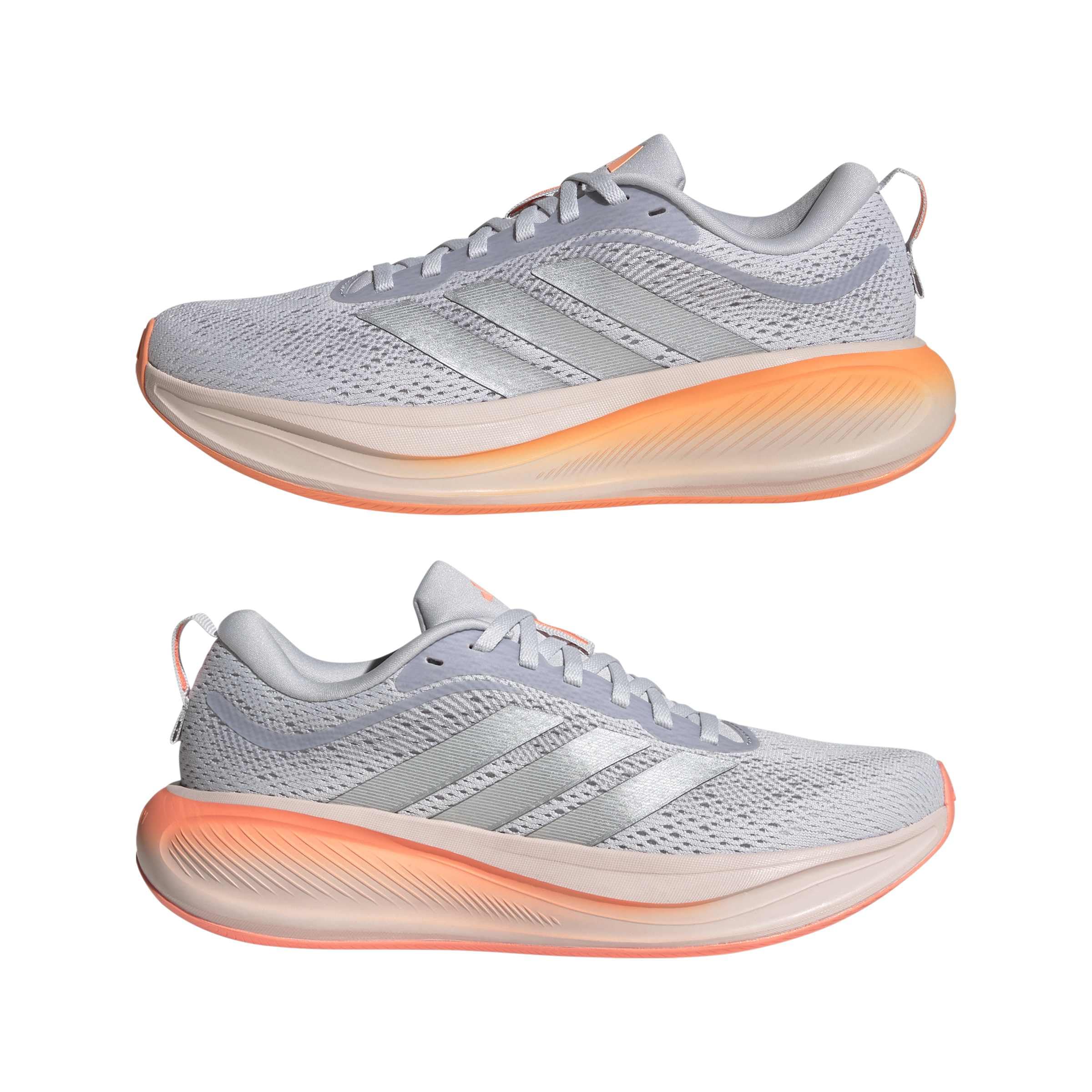 adidas Women's Response Pace Running, Dash Grey/Silver Metallic/Beam Orange, 8.5