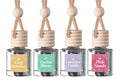 CE Craft Hanging Car Air Freshener – Fragrance Oil Diffuser with Essential Oils – Long-Lasting Aromatherapy Scents for Automobiles – 4 Pack, Floral