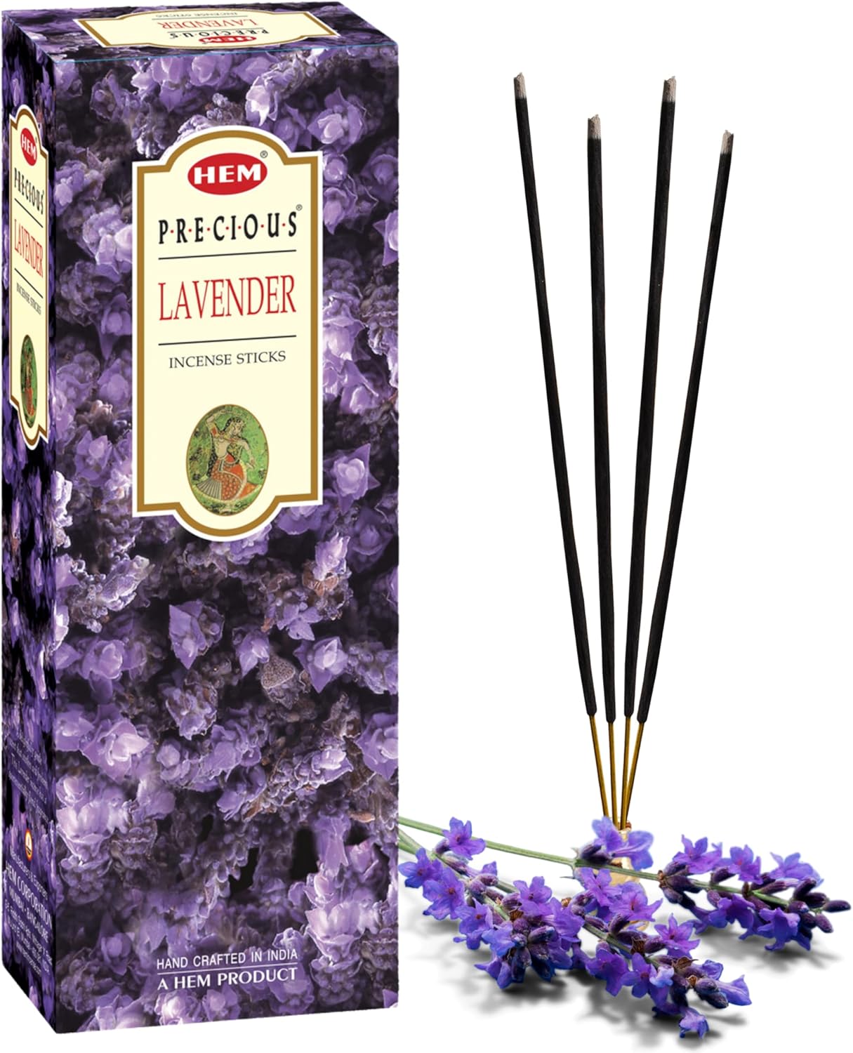 Lavender Incense Sticks – Pack of 120 | Hand-Rolled in India | Soothing Floral Aroma for Relaxation, Stress Relief, Meditation, Yoga, Prayer & Home Fragrance