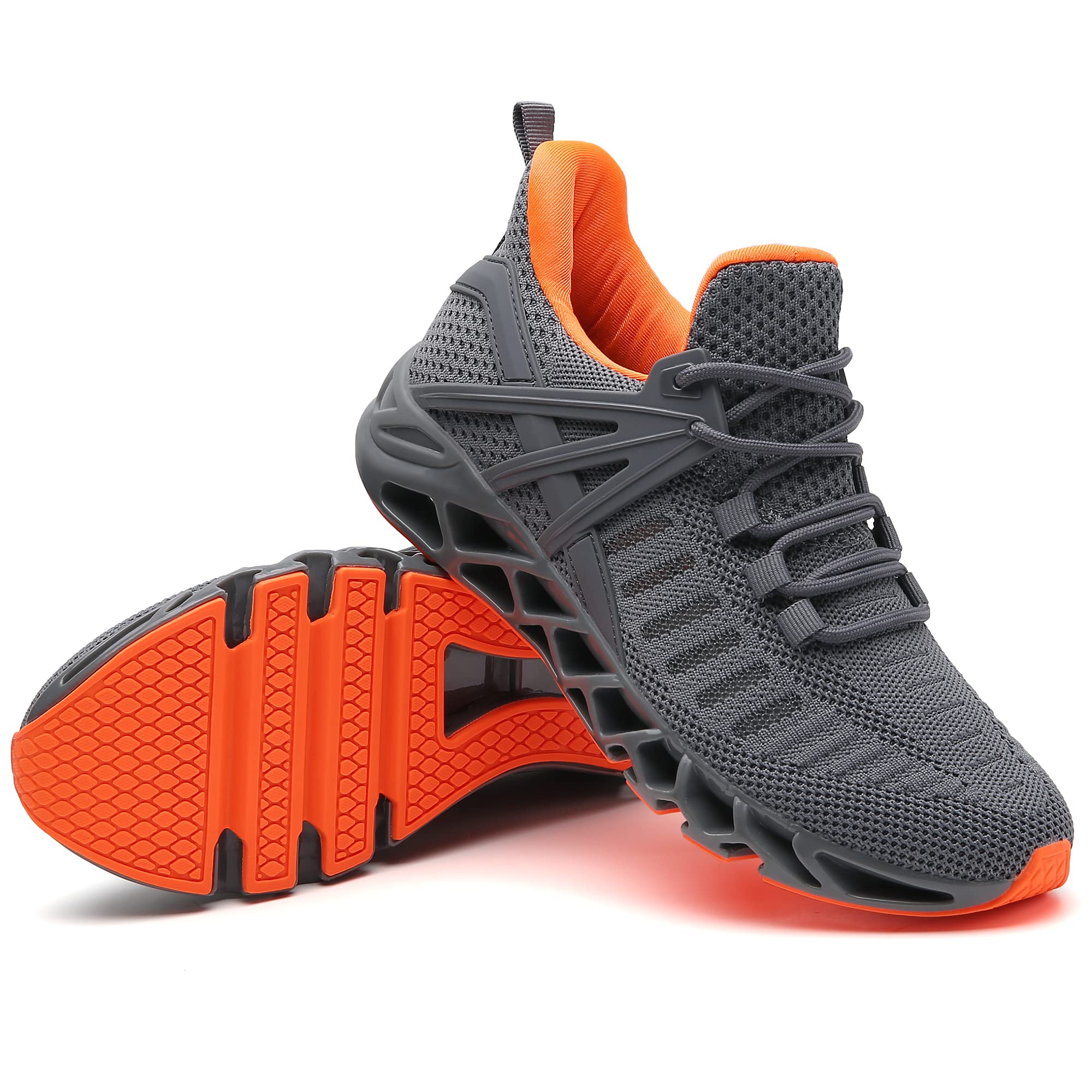 TSIODFO Sneakers for Men Sport Running Shoes Athletic Tennis Walking Shoes Jogging Fashion Sneaker Mesh Breathable Dark Grey Size 11
