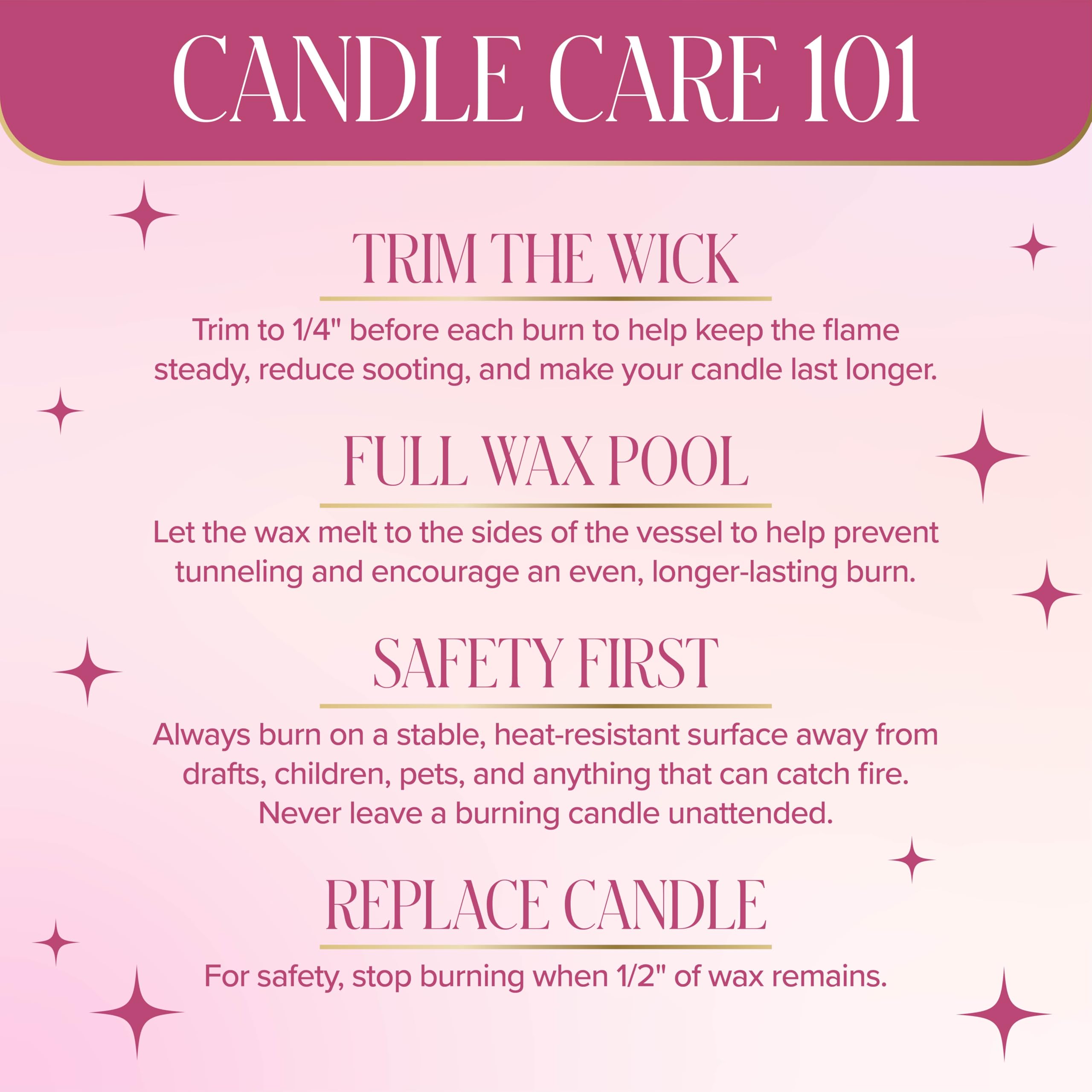 Paris Hilton Pink Spritz Scented Candle, Pink Ribbed Glass Vessel with Faceted Diamond Detail, Premium Plant Wax Blend, 4-Wicks, 40-Ounce