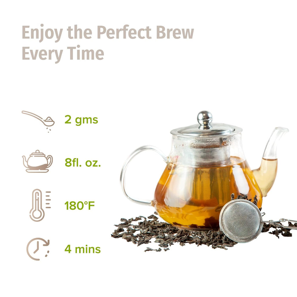 Organic Silver Tip Tea Loose Leaf - USDA Certified Organic Loose Leaf Tea from a Family Farm in the Himalayas - Premium Leaves - 3.5 Oz / 100 G (Silver Yeti)