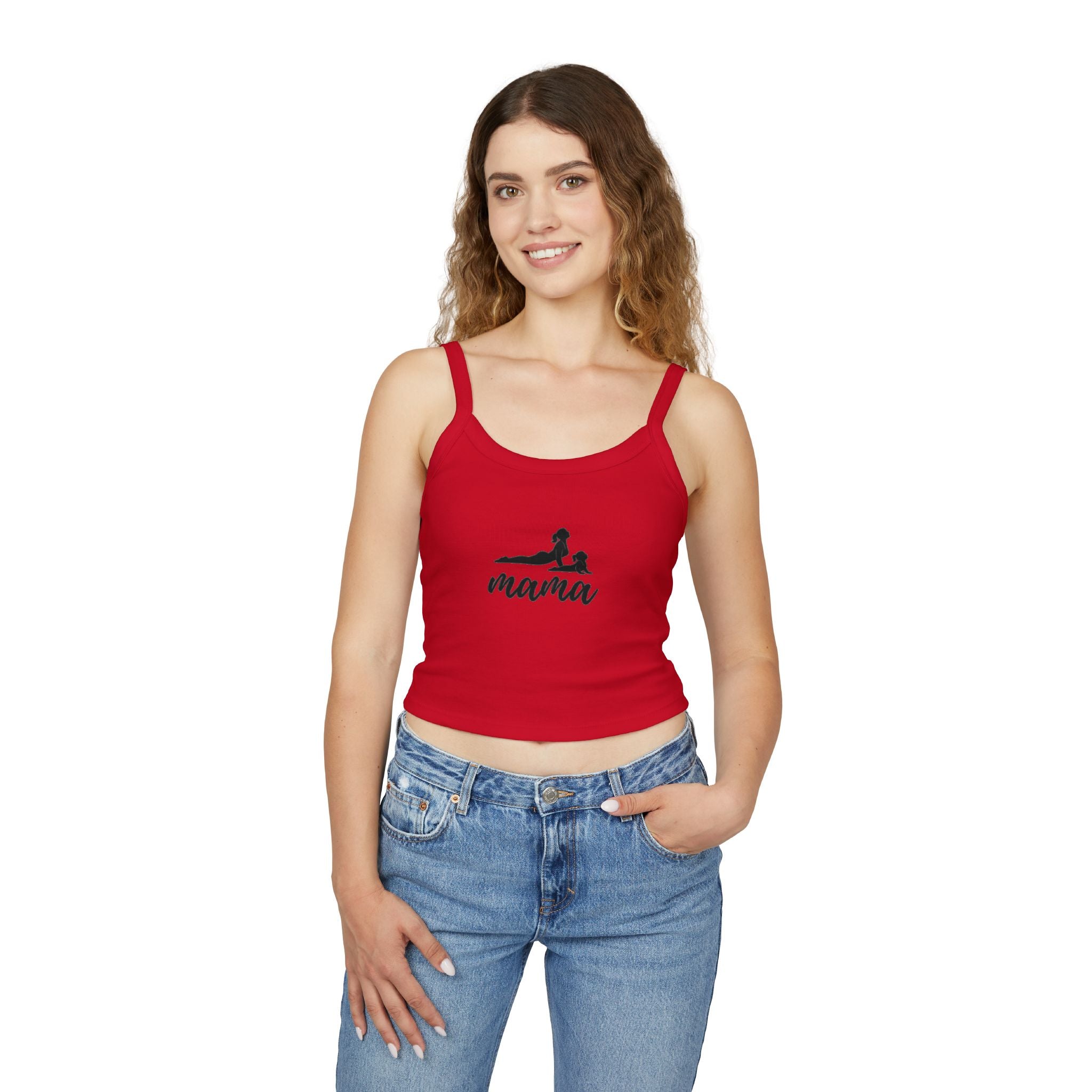 Mama Spaghetti Strap Tank Top