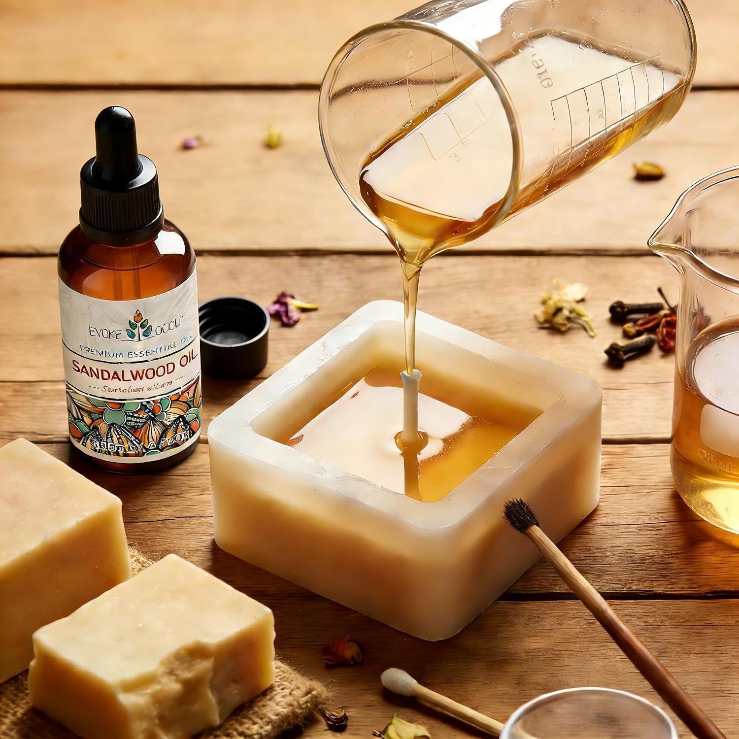Sandalwood Essential Oils for Skin Care, Diffuser, Perfume, Candle and Soap Making - 4 FL Oz
