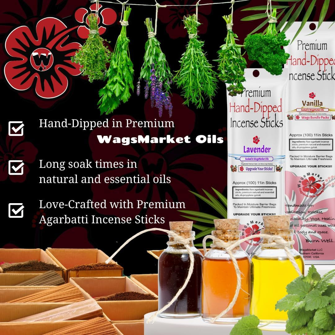 Jasmine Incense Sticks Hand Dipped Premium by