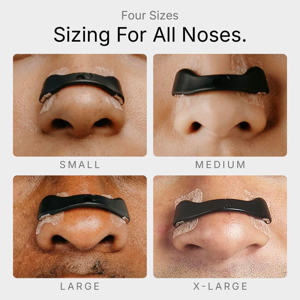Breathing Nasal Strip Starter Kit (15 Count, Black) - Boost Oxygen , Reduce Snoring, Improve Sleep Quality - Sweat Resistant, Skin Safe Nasal Strips - Extra Strength Snoring Solution