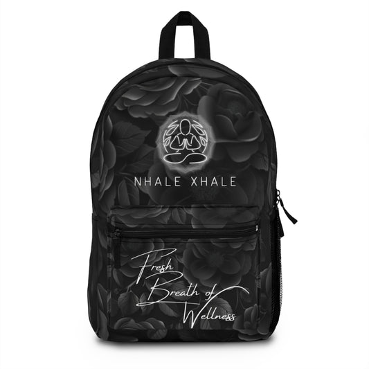 NhaleXhale  Black Floral Travel Bag