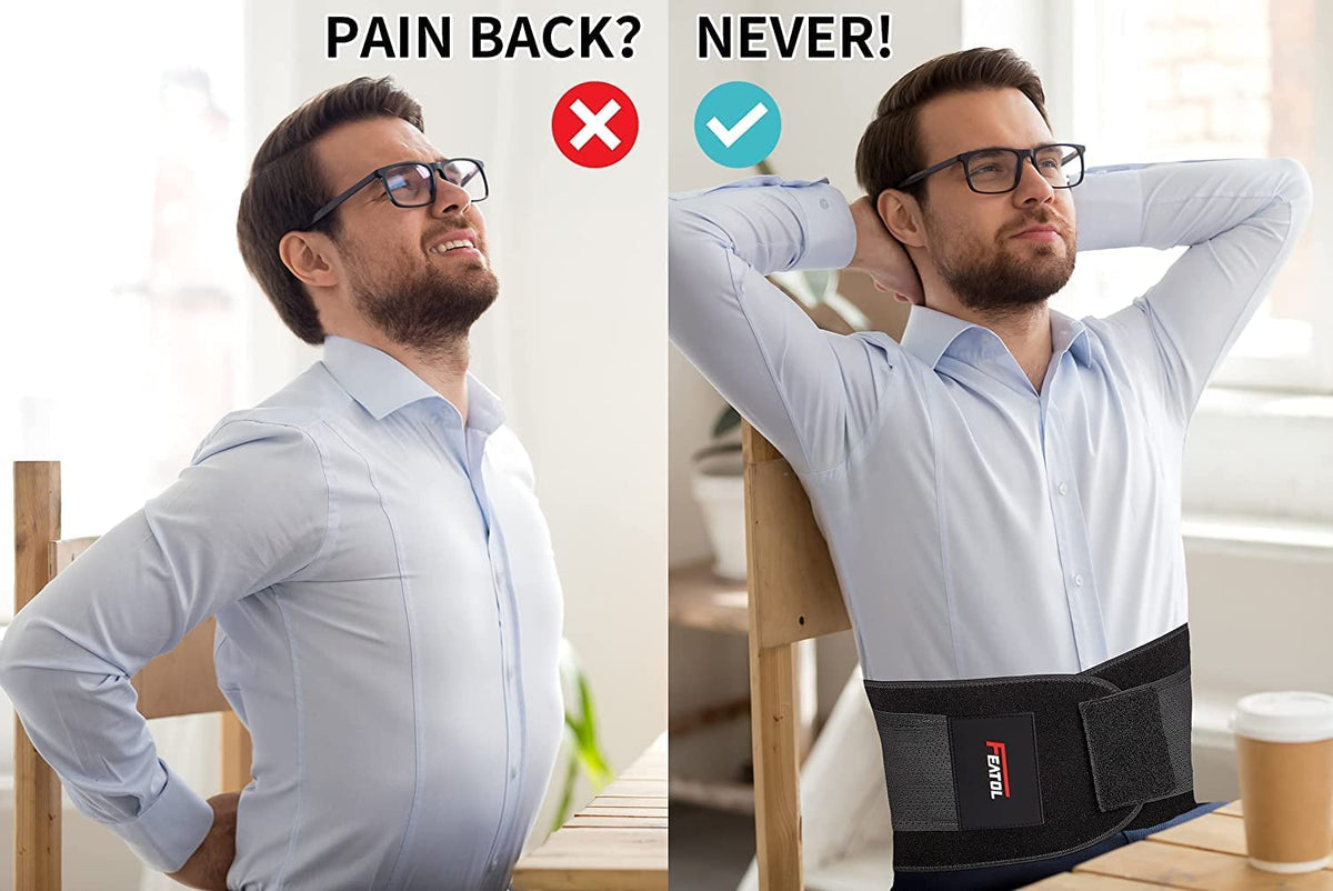 Back Brace for Lower Back Pain, Back Support Belt for Women & Men, Breathable Lower Back Brace with Lumbar Pad, Lower Back Pain Relief for Herniated Disc, Sciatica, Scoliosis plus Size (Waist