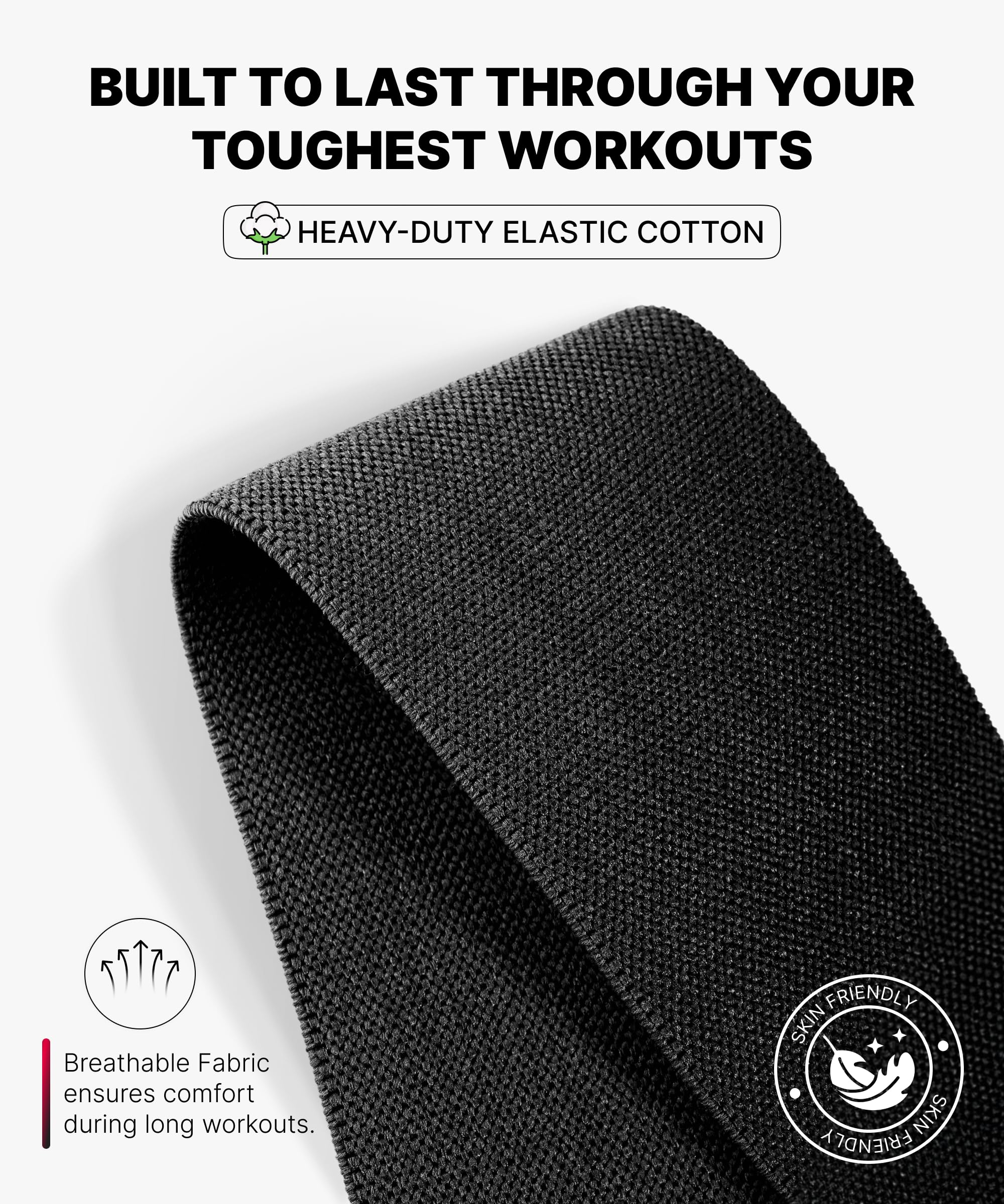 DMoose Fitness Knee Sleeves for Weightlifting (Pair) 78” Knee Wraps for Joint Support, Squats & Powerlifting - Gym Brace Straps for Joint Stability & Pain Relief, USPA & IPL Approved for Men and Women