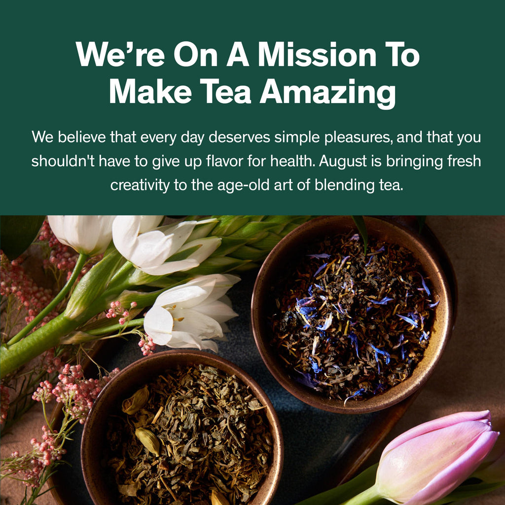 August Uncommon Psychocandy Loose Leaf Tea – Roasted Pumpkin Caramel South African Rooibos Tea – Vegan, Gluten-Free & Non-GMO – Creamy Caramel Flavor for Bedtime – Resealable 1.75oz Pouch (15-30 Cups)