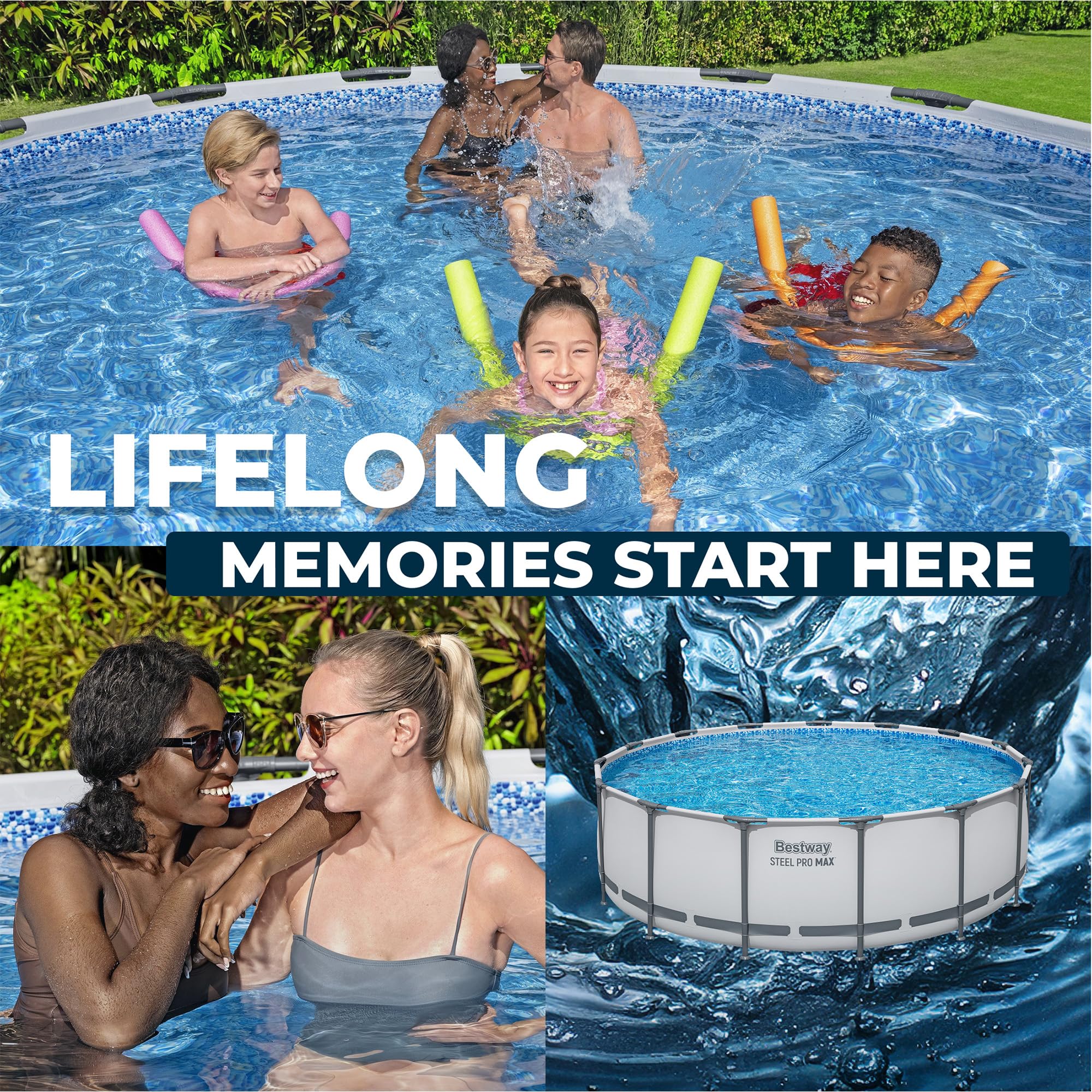 Bestway Steel Pro 9' x 26" Above Ground Pool Round