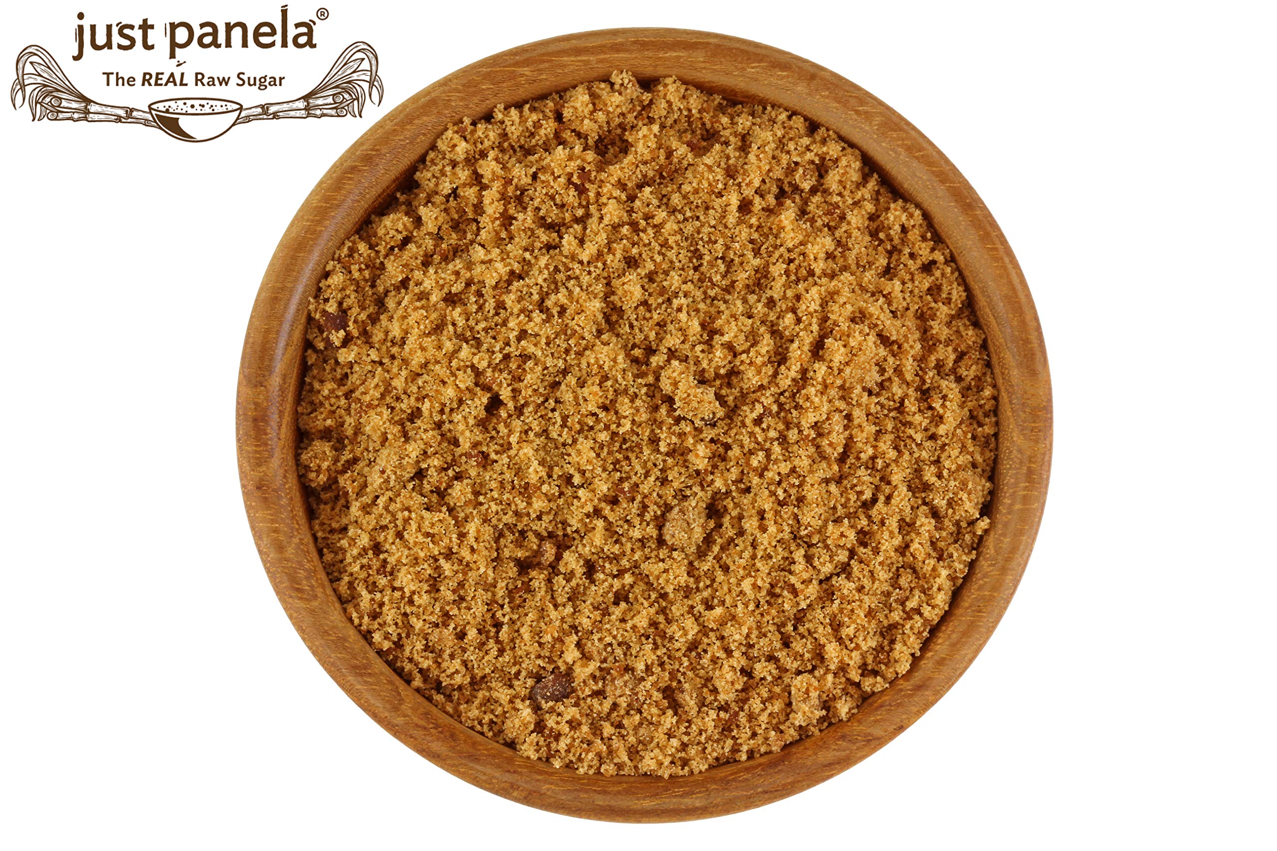 Just Panela Organic Unrefined Cane Sugar 5 Pound Pack of 1 | 100% Unprocessed, Raw Sugar | Panela Great for Baking, Cooking & Sweetening | Healthier Alternative to Regular Refined Sugar