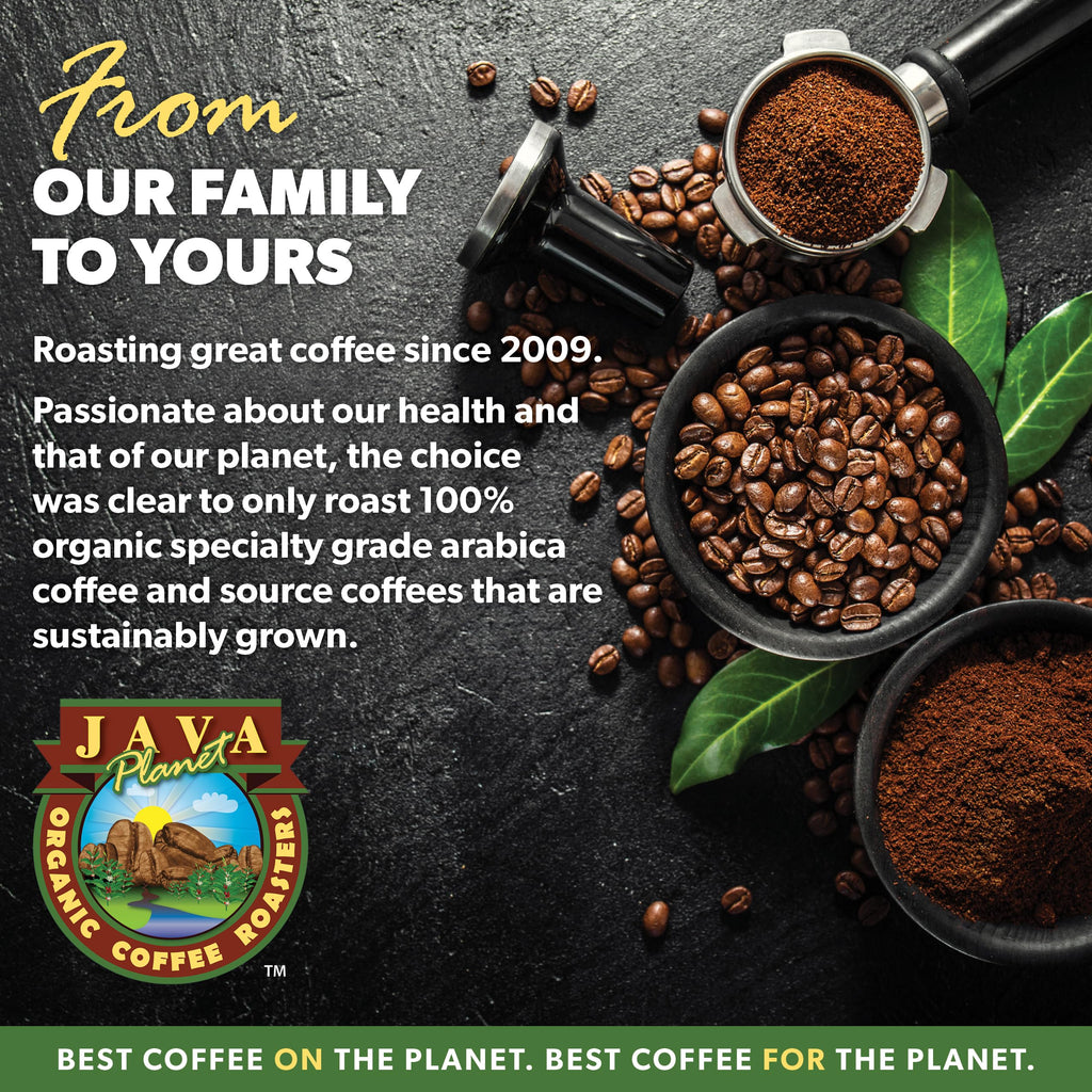 Low Acid Organic Coffee – Whole Bean, Mold-Free & Stomach Friendly by Java Planet, Peruvian Single Origin Coffee, Medium Dark Roast, Smooth Full Flavored, Smithsonian Bird Friendly, 1LB Bag