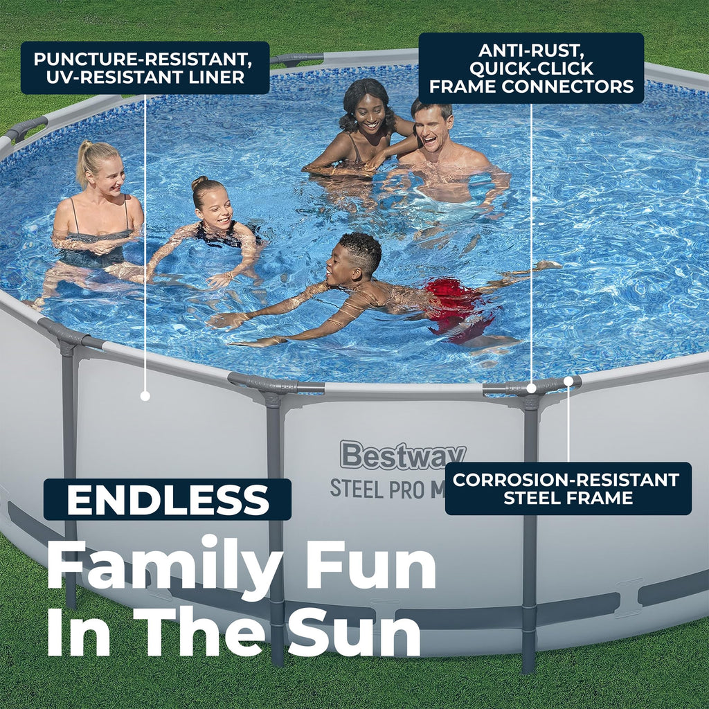 Bestway Steel Pro 9' x 26" Above Ground Pool Round