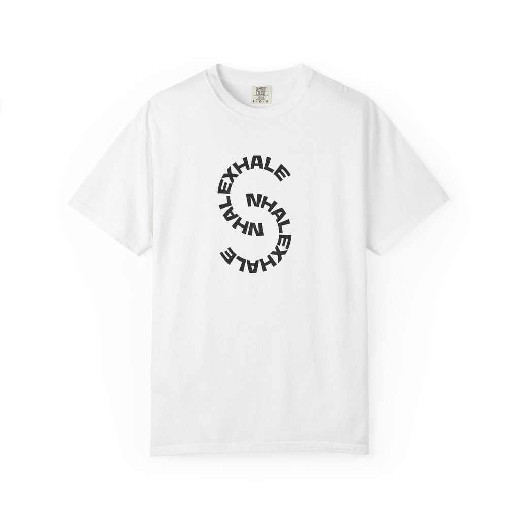 NhaleXhale" Mindful Breath" White Tee