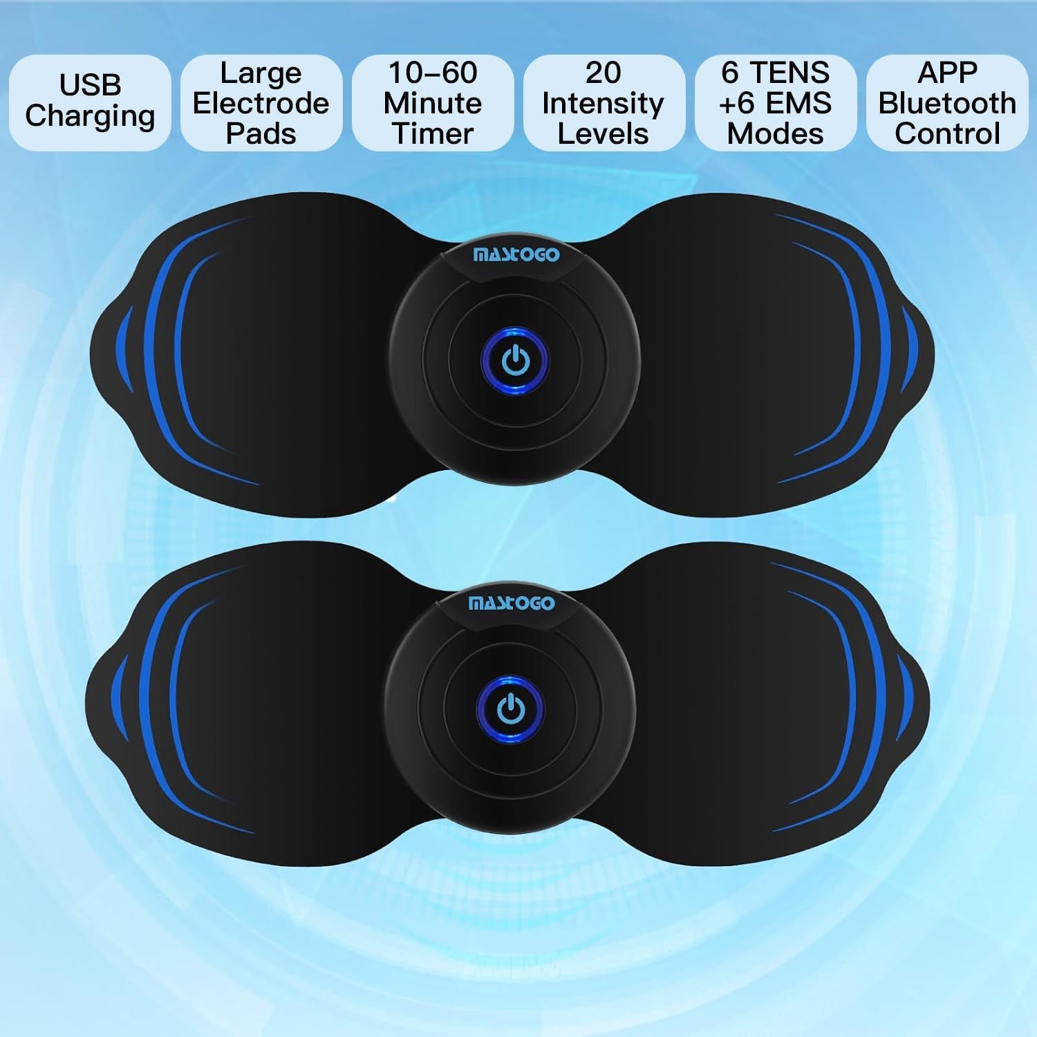 Wireless TENS Unit Back Pain Relief Massager- Muscle Stimulator Machine - Wireless TENS Unit Muscle Stimulator- Tens Unit