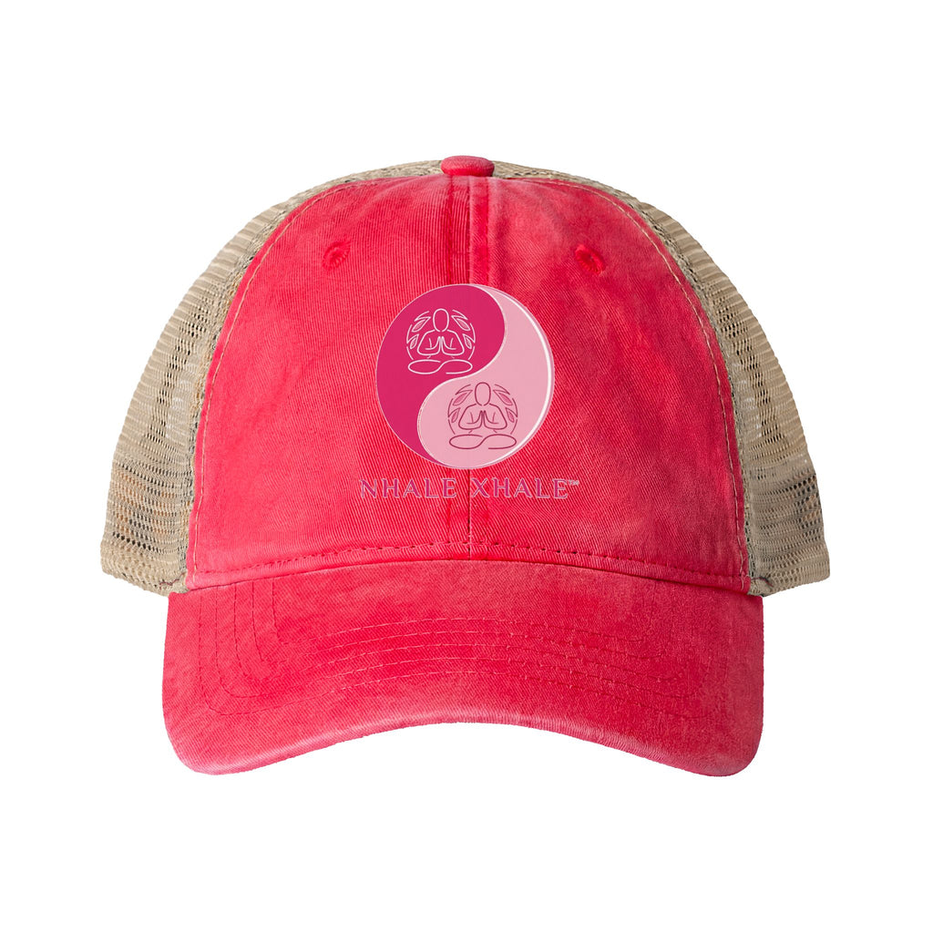 NhaleXhale Women's Washed Mesh-Back Cap