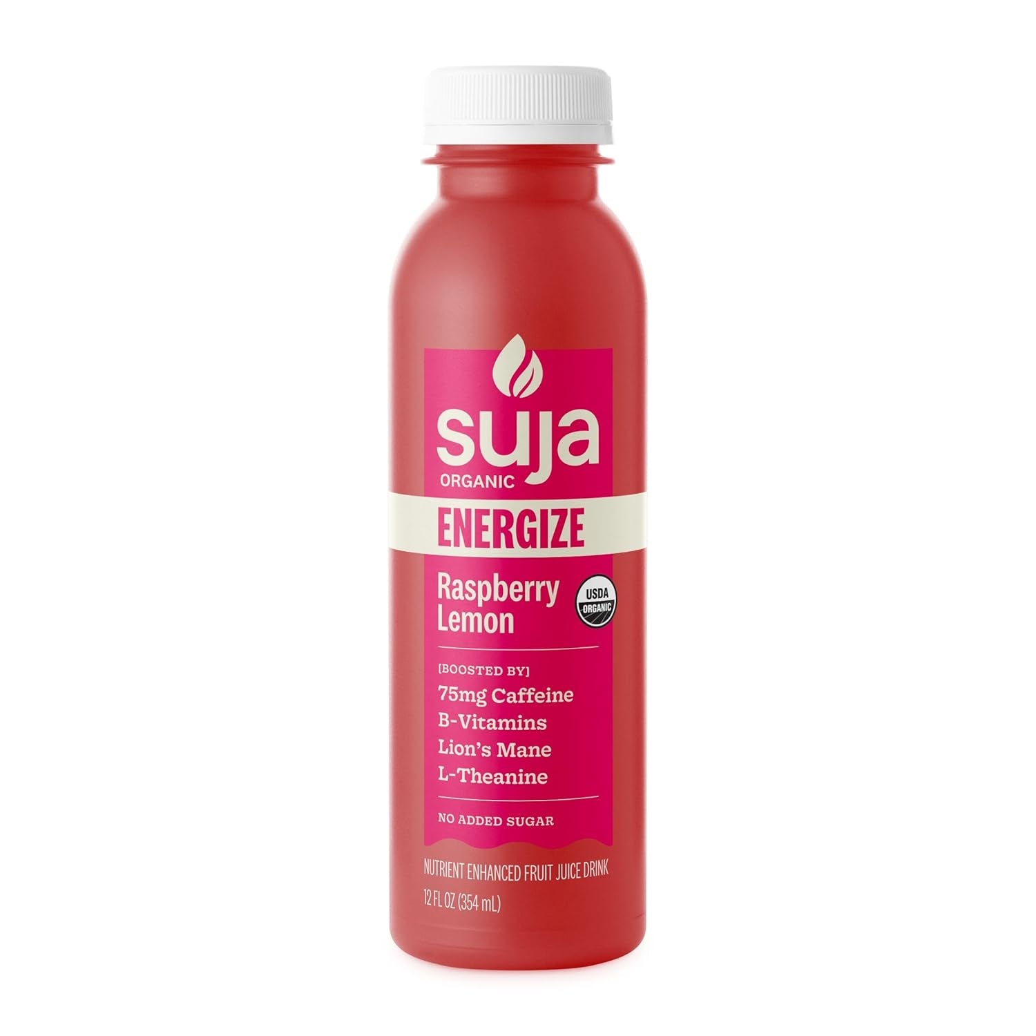 Organic Energize Raspberry Lemon Cold Pressed Juice Drink, 12 Fl Oz Bottle