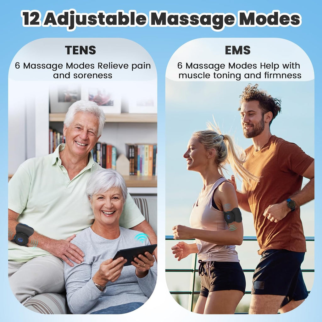 Wireless TENS Unit Back Pain Relief Massager- Muscle Stimulator Machine - Wireless TENS Unit Muscle Stimulator- Tens Unit