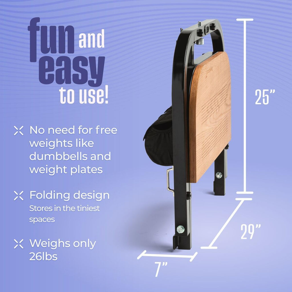 Hip Thrust Machine for High Resistance Glute Training - Home Gym Workout - Comes with 45, 90, and 135 Lbs of Resistance