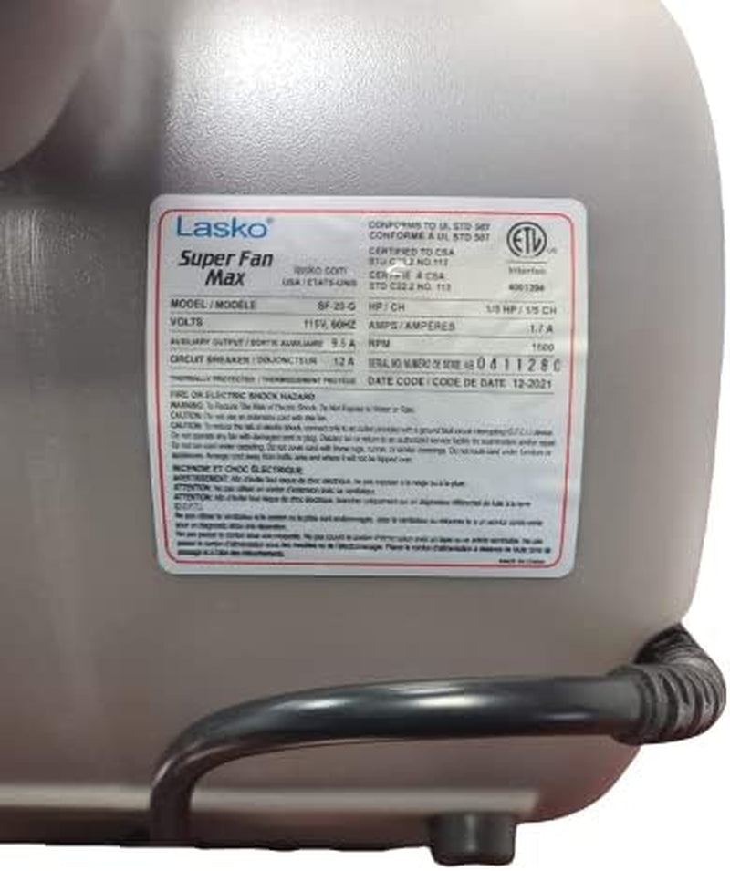 Lasko Super Fan Max Air Mover