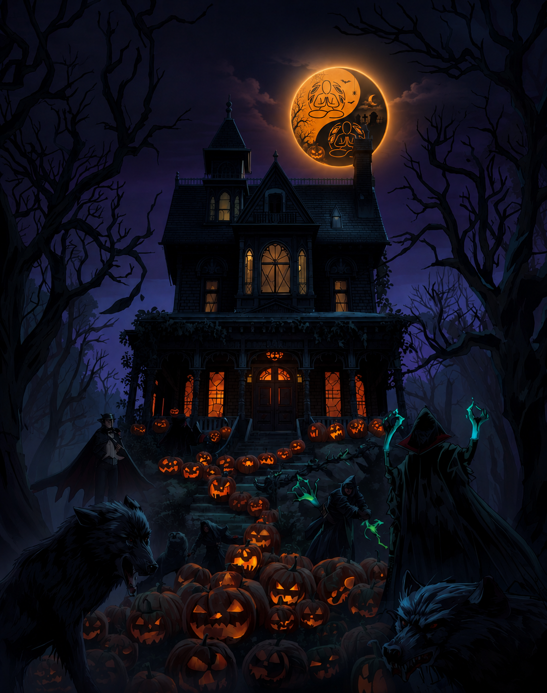 Nightfall at the Manor