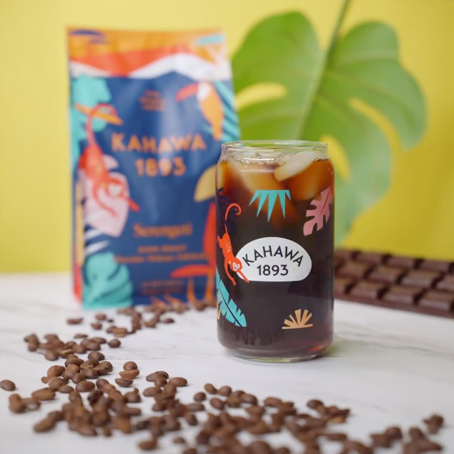 Whole Bean Coffee Dark Roast Serengeti Blend 12 Oz - as Seen on Shark Tank, Low Acid, High Antioxidants, Naturally Sweet, Organically Grown, Ethically & Sustainably Sourced
