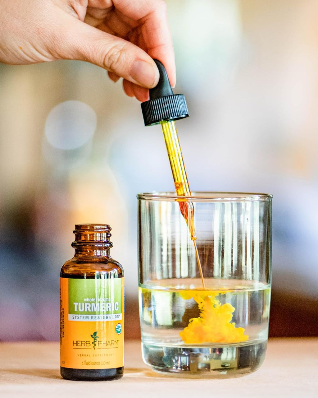 Turmeric Liquid Extract: USDA Organic Liver, Joint, Muscle, Cardiovascular, and Digestive Support, Fast-Absorbing & Sugar-Free Turmeric Root Tincture, up to ~3 Week Supply, 1 Oz*