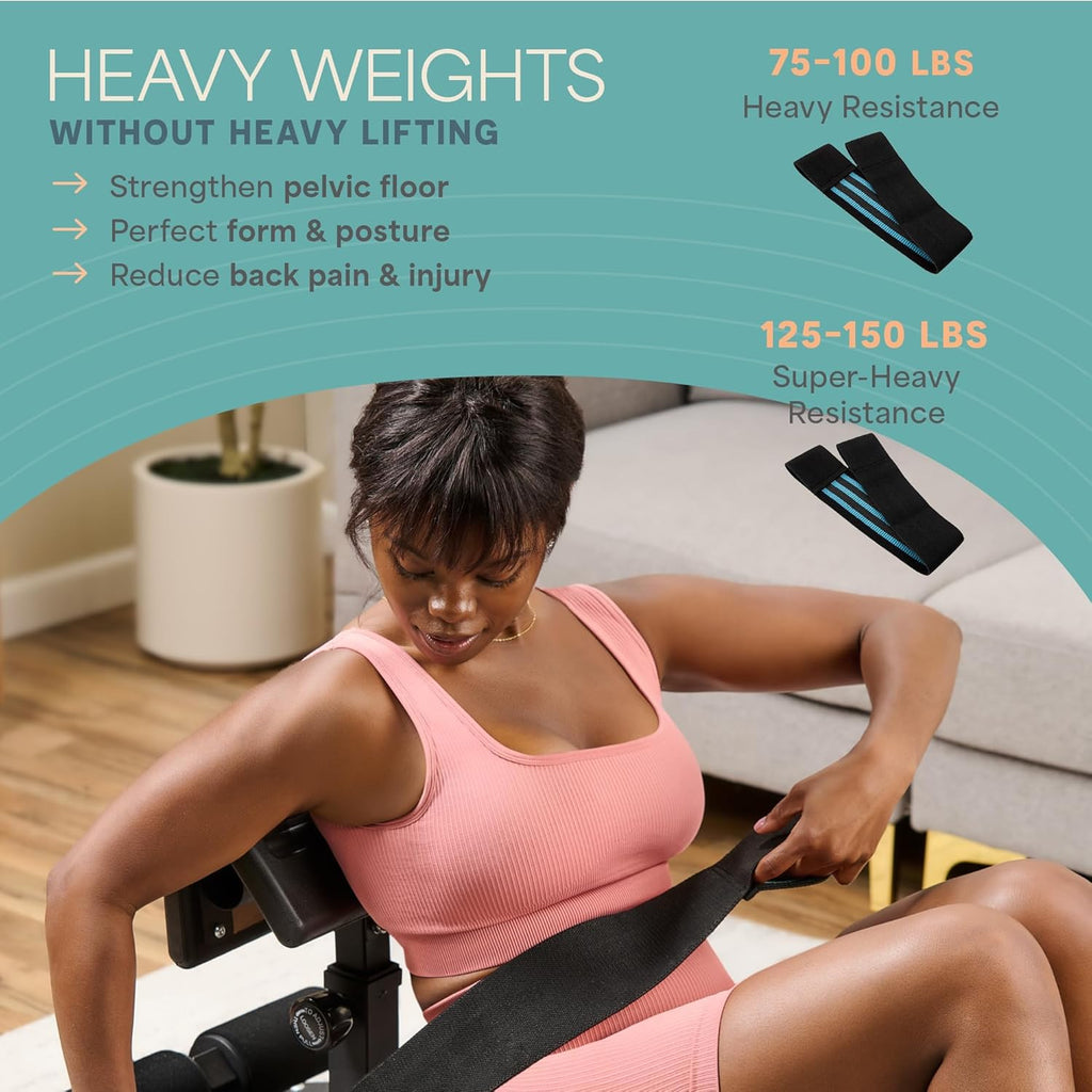 Hip Thrust Machine – Adjustable Glutes Workout Equipment for Home – Gluteblast Foldable Booty Builder, Sissy Squat Machine, Thrust Glute Bench, Home Gym Glute Workout