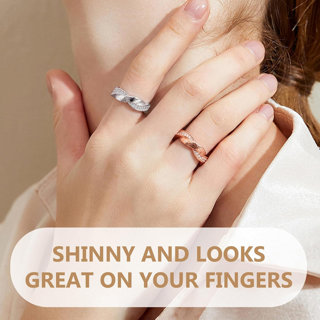 2PCS Pure Copper Magnetic Rings for Women with Magnets,Jewelry