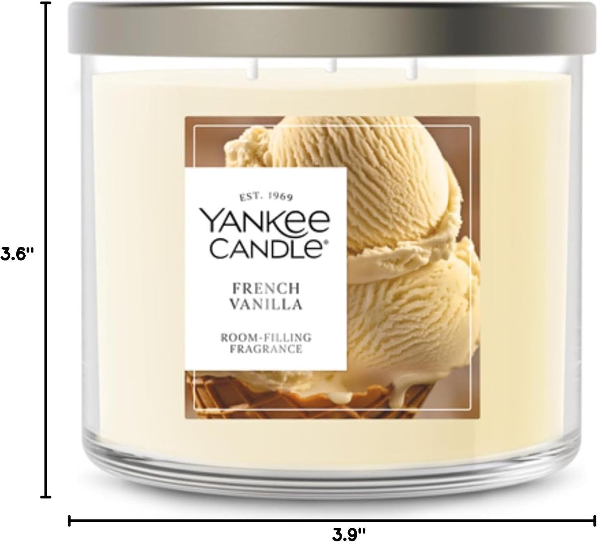 French Vanilla Scented Candle, 14.5Oz 3-Wick