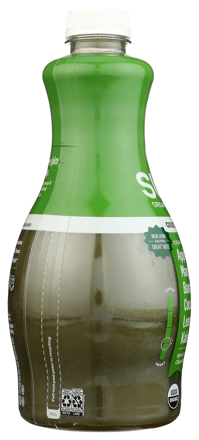 Organic Green Delight Cold Pressed Juice Drink, with Spirulina, Chlorella, and Barley Grass Powders, 46 Fl Oz Bottle