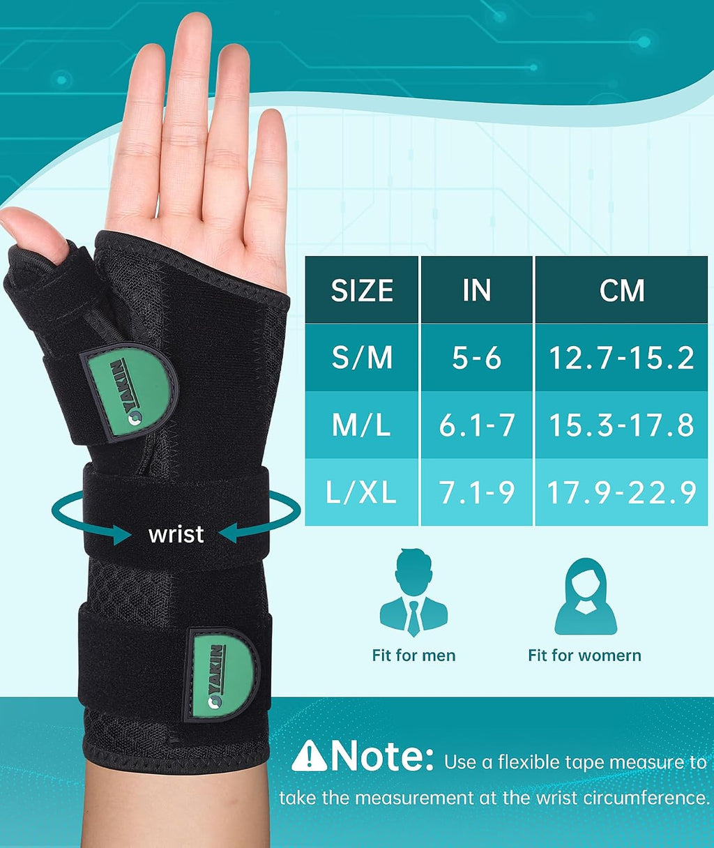 Carpal Tunnel Wrist Brace Night Support, Thumb Brace for Men Women